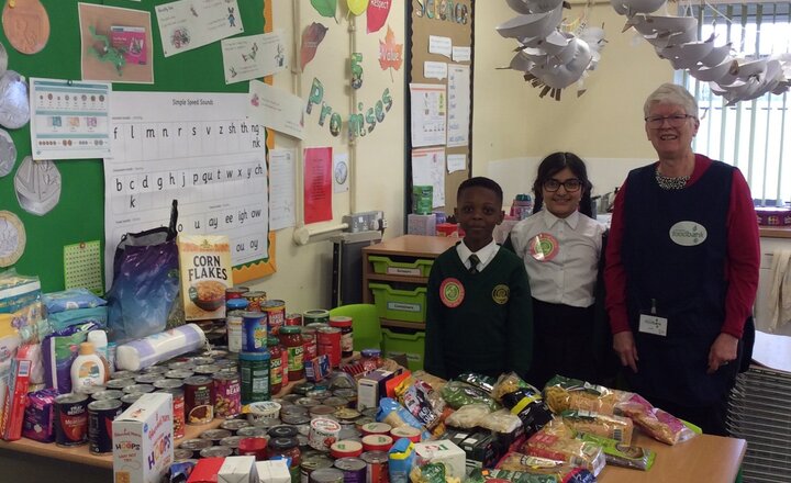 Image of Year 3 Food bank collection